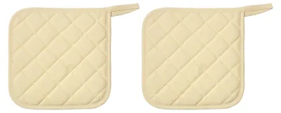 Produktbild von EDUPLAY 230-036 Kinder Topflappen zum selbst Gestalten aus 100% Baumwolle, 17,5x17,5 cm, natur (2er Pack)