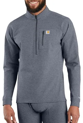 Produktbild von Carhartt Herren Base Force Heavyweight Quarter-Zip Baselayer-Shirt, Deep Navy He