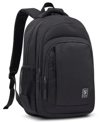Immagine prodotto di Zaino da scuola per adolescenti, ragazzi e uomini, grande, 30 litri, nero, con scomparto per laptop da 15,6 pollici