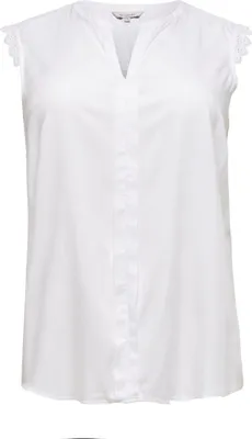 Produktbild von Ärmellose Bluse Kurzarm Basic Shirt Curvy Plus Size Große Übergröße | 46