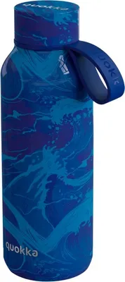 Produktbild von Quokka Solid, Edelstahlflasche / Thermoskanne mit Schlaufe Waves, 510ml, 40179