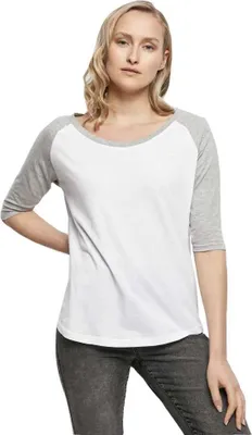 Immagine prodotto di Build Your Brand - Maglietta raglan a 3/4 a contrasto da donna