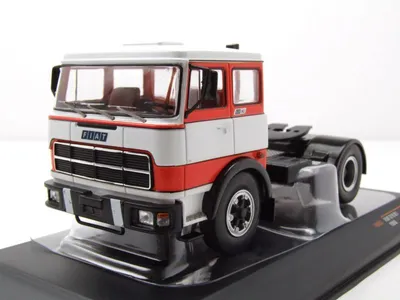 Produktbild von Fiat 619 N1 Zugmaschine 1980 weiß rot Modellauto 1:43 ixo models