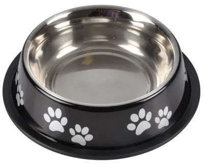 Immagine prodotto di Ciotola per cani, acciaio inox, O 21 cm, nero