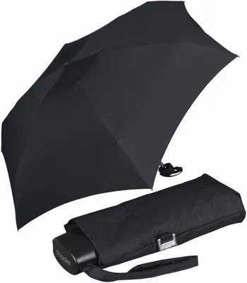 Produktbild von Doppler Regenschirm Mini Taschenschirm HANDY (schwarz)