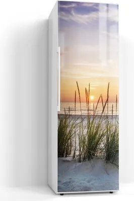 Produktbild von DEQORI Magnetmatte Kühlschrank Standard 60x180 cm 'Sonnenuntergang am Strand' Magnetfolie