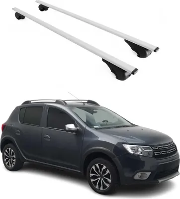 Produktbild von Dachträger Grundtäger für Dacia Sandero Stepway 2012-2020 75kg Metall Silber 2x