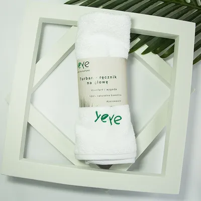Zdjęcie produktu dla Turban - ręcznik na głowę 500 gr 100% naturalna bawełna Yeye
