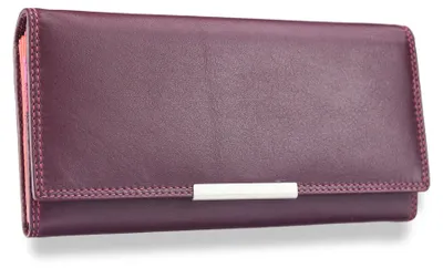 Obrázek produktu pro Visconti dámská kožená peněženka RFID fialová 18,5 cm