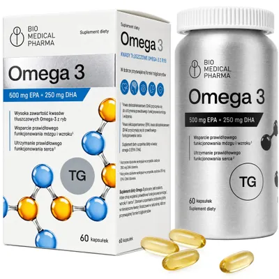 Zdjęcie produktu dla Medical Pharma Omega-3 60 kapsułek