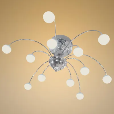 Produktbild von Deckenlampen LED Kronleuchter Gestell chromfarben Warmweiß