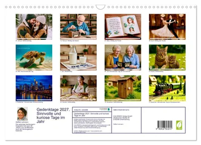 Produktbild von Gedenktage 2027. Sinnvolle und kuriose Tage im Jahr (Wandkalender 2027 DIN A3 quer), CALVENDO Monatskalender