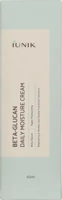 Obrázek produktu pro Iunik - Beta-Glucan Daily Moisture Cream - Hydratační Pleťový Krém - 60 Ml