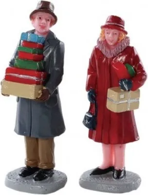 Productafbeelding van Kerstfiguur Mailing frenzy set of 2 LEMAX