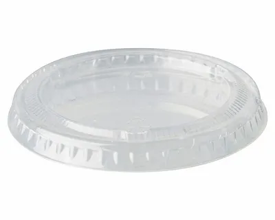 Produktbild von 50x PAPSTAR  Deckel für Portionsbecher PLA rund Ø 6 cm transparent