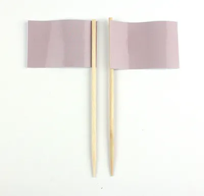 Produktbild von Party-Picker Flagge Uni Altrosa Papierfähnchen in Spitzenqualität 25 Stück Beutel