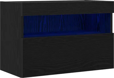 Produktbild von vidaXL TV-Wandschrank 60 x 30 x 40 cm Schwarz Eichen-Optik