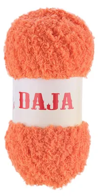 Produktbild von 50g Kuschelgarn Daja Kuschelwolle Chenille-Strickgarn Farbauswahl, Farbe:pastellorange