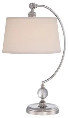 Obrázek produktu pro Stolní lampa, sklo, kov, v. 62,2 cm