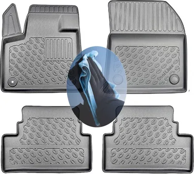 Produktbild von Z511144 TPE-Gummifußmatten kompatibel mit  Opel Grandland   Steilheck Geländewagen SUV 5-türer 2021- für Modell ohne Stereoanlage FOCAL vorgesehen
