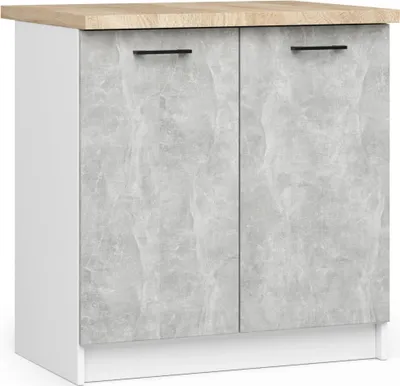 Immagine prodotto di Armadio da Cucina OLIWIA S80 Bianco Cemento 80 cm Larghezza Design Modulare