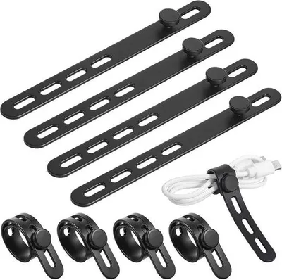 Produktbild von Silikonkabelbinders - Flexibele kabelorganizers für effizientes Kabelmanagement