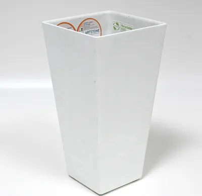Produktbild von Pflanztopf ELLA Übertopf Vase Pflanzgefäß Pflanzkübel Drainagesystem 26 cm Weiß