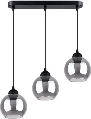 Obrázok produktu pre Závesné svietidlo ALINO 3 čierne 3xE27 15W oceľ 117x15x45cm Sollux Lighting