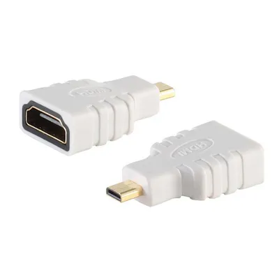 Produktbild von Adapter HDMI-A Buchse / HDMI-D Stecker micro weiß