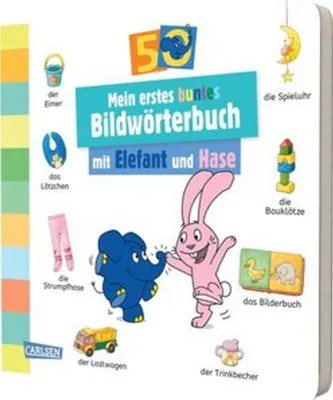 Zdjęcie produktu dla Mein erstes buntes Bildwörterbuch mit Elefant und Hase