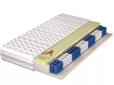 Produktbild von KLICKMOEBEL Doppelseitige Matratze 80x200 Comforta 1, 7-Zonen-Taschenfederkern, Latex & Visco, orthopädisch, waschbarer Bezug