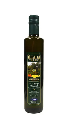 Obrázek produktu pro Iliana Village kaltgepresstes Olivenöl 3x 500ml Flasche Kreta Chania Natives Öl