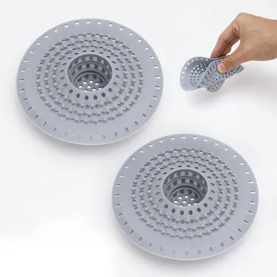 Produktbild von Abflusssieb Silikon Haarfänger für Dusche & Spüle, Wiederverwendbar, Flexibel