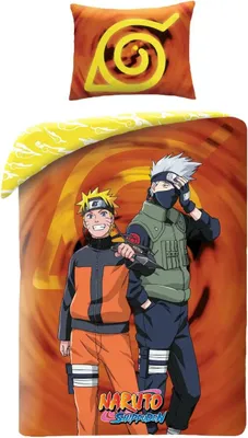Productafbeelding van Naruto Dekbedovertrek 140 x 200 cm Katoen 70 x 90 cm