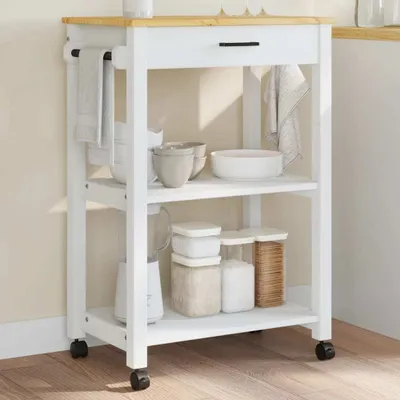 Produktbild von Küchenwagen MONZA 60x40x90 cm Massivholz Kiefer 376096