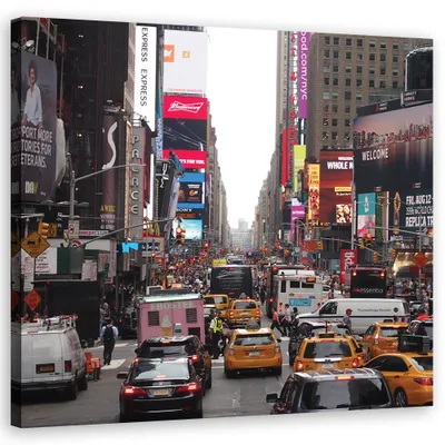 Produktbild von Leinwandbild städte & architektur - farbe 60x60 cm Feeby farbe wandbild bereit zum aufhängen