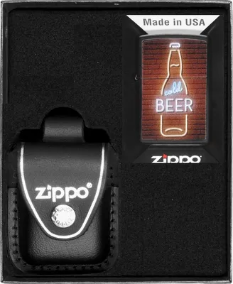 Produktbild von ZIPPO Feuerzeug-Set BEER DESIGN Geschenk No3