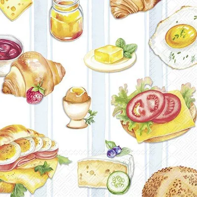 Produktbild von START YOUR DAY light blue Lunch-Servietten