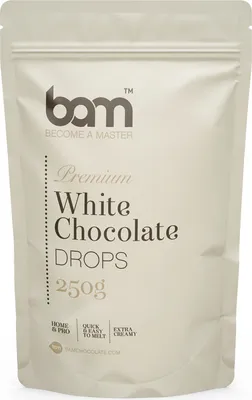 Produktbild von Drops aus weißer Schokolade, 250 g