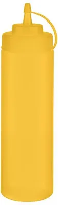 Produktbild von APS 93257 Quetschflasche, 6er-Set, Polyethylen, 760 ml, Ø 7 cm, Höhe 26,5 cm, Einfüllöffnung Ø 5,5 cm, gelb
