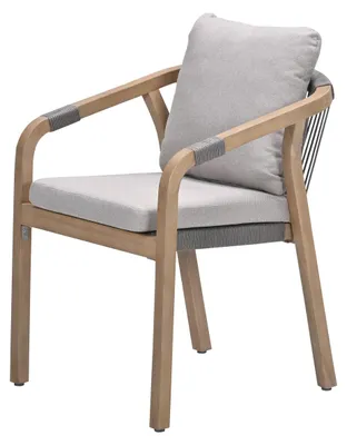 Produktbild von Garden Impressions Santos Dining Stuhl - Akazienholz mit white wash - rope taupe - grey sand