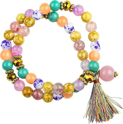 Produktbild von Armband NewDelhi aus echten Glasperlen von collezione alessandro