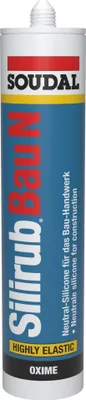 Produktbild von Silikondichtstoff Silirub Bau N transp.300 ml Kartusche SOUDAL