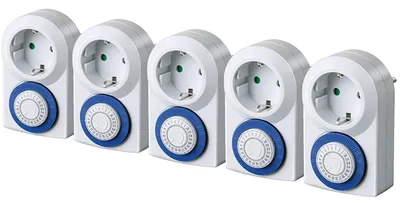 Produktbild von Set - brennenstuhl 5er Tageszeitschaltuhr MMZ 20, IP20, weiß