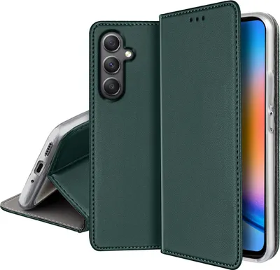 Obrázok produktu pre Kožené puzdro pre Samsung Galaxy A16 5G MAGNETICKÉ PUZDRO TOKRA GLASS 9H