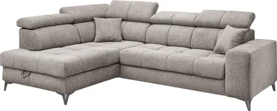 Produktbild von home24 Ecksofa mit Schlaffunktion - Webstoff