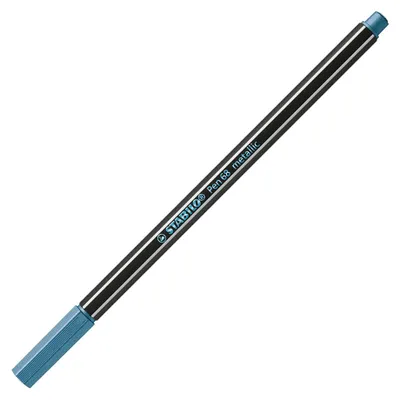 Image de STABILO 68/841 STABILO Fasermaler Pen 68 metallic, metallic-blau