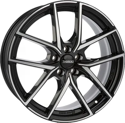 Obrázok produktu pre Zliatinové kolesá DEZENT TO dark 8x18 5x112 ET 40 BLACK/POLISHED