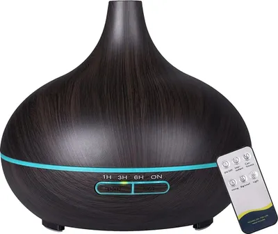 Produktbild von Diffuser, Aroma Diffuser, 550ml, Aroma Ultraschall-Vernebler(braun)