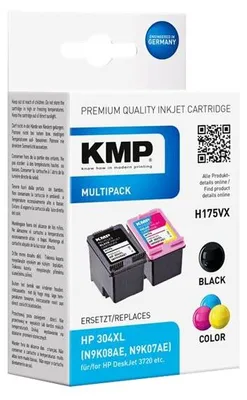 Imagen del producto de KMP 1759,4005 KMP H175VX Vorteilspack BK/Color komp. m. HP N9K08AE/N9K07AE